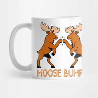 Funny Cartoon Moose Bumps Mug